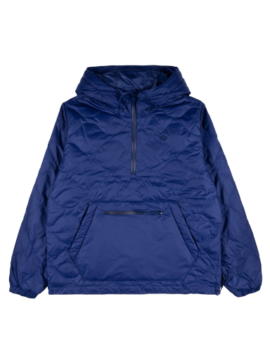 Pufferjacka adidas Originals Down Quilted Half-Zip Puffer Jacket Mörkblå | h13589