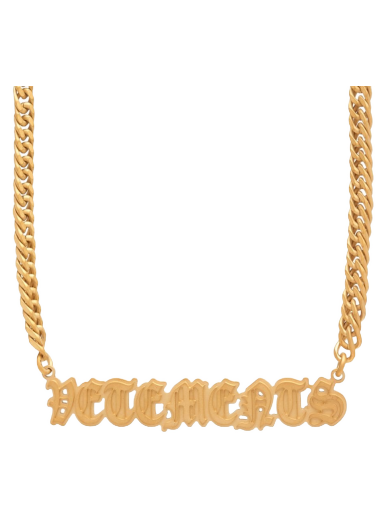 Halsband VETEMENTS Gothic Logo Necklace Metallisk | UE63NE150G