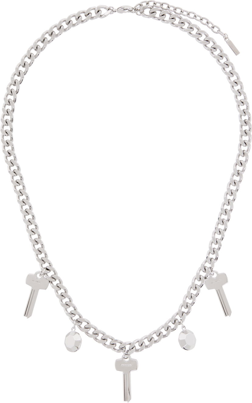 Halsband We11done Charm Chain Necklace Metallisk | WD-AJ3-24-540-U-SV
