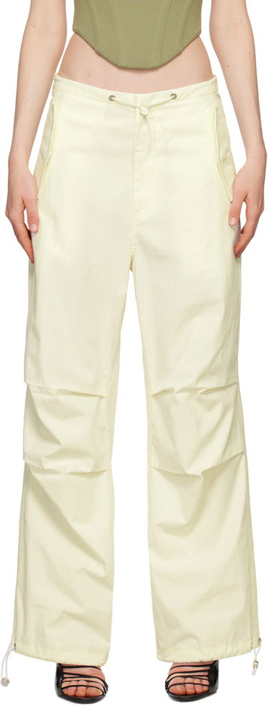 Cargo byxor Dion Lee Parachute Trousers with Drawstring Waist Beige | C2100R23, 0