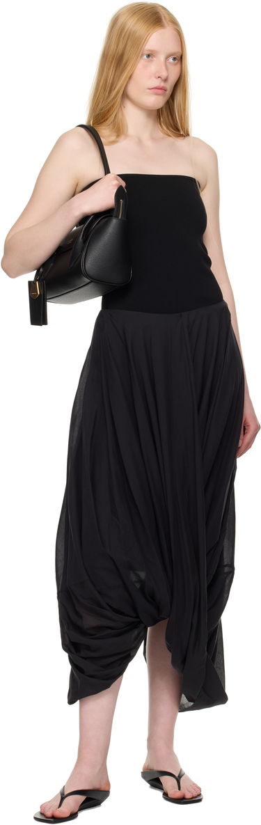 Kjol TOTEME TOTEME Cocoon Maxi Skirt Svart | 253-WRB0306-FB0430, 3