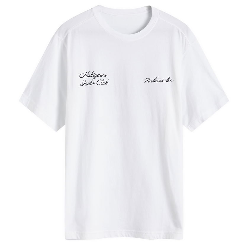 T-shirt Maharishi Kamon Graphic Print T-Shirt Vit | 1101-WHT
