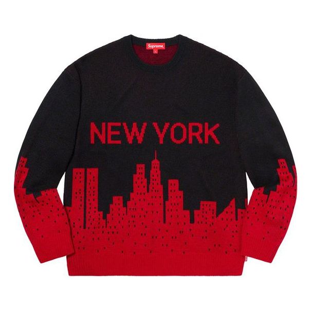 Sweater Supreme Supreme SS20 New York City Pullover Sweater Svart | SUP-SS20-050