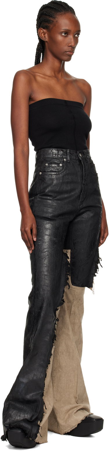 Linne Rick Owens Rick Owens Concordians Runway Ribbed Tube Top Svart | RO02E4674 WS, 4