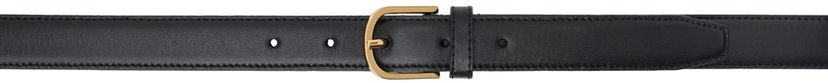 Bälten TOTEME TOTEME Slim Trouser Leather Belt Svart | 233-812-612