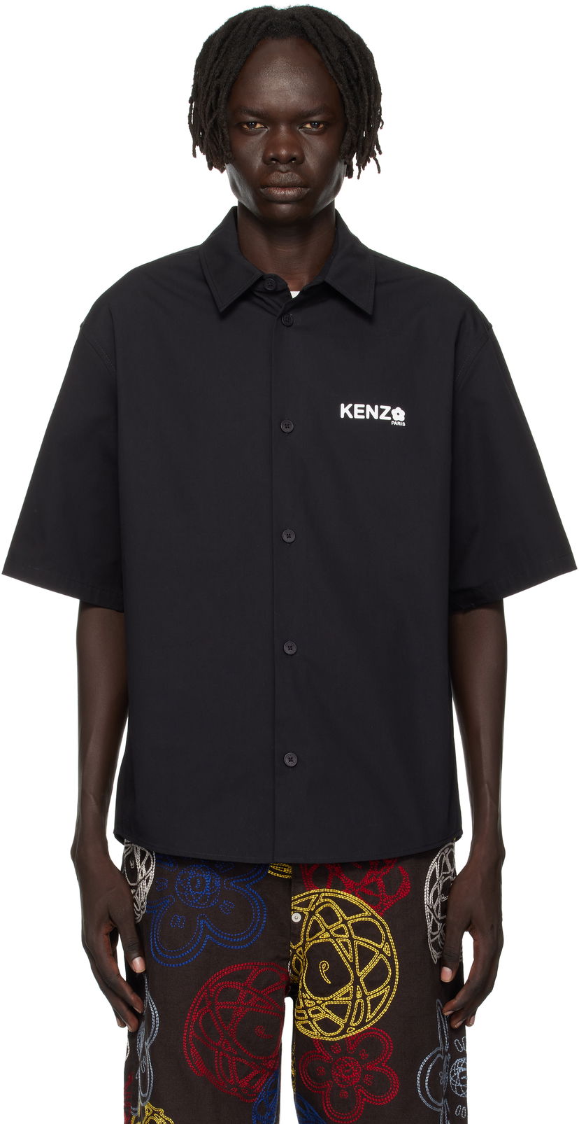 Skjorta KENZO Kenzo Paris 'Boke Flower 2.0' Button-Up Shirt Svart | FF55CH1299LP