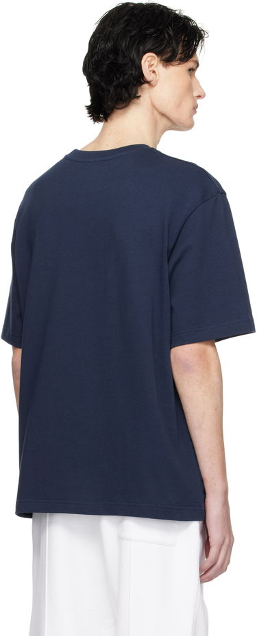 T-shirt Casablanca Temple Patch T-Shirt Mörkblå | MPS25-JTS-027-01, 2