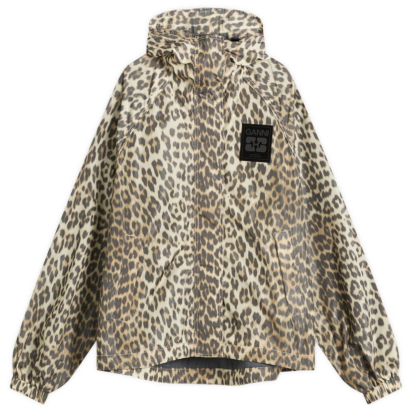 Jacka GANNI GANNI Flyweight Nylon Jacket Beige | W0738-859