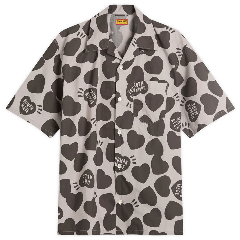 Skjorta Human Made Heart Vacation Shirt, Size Large Grå | HM29SH026-GRY