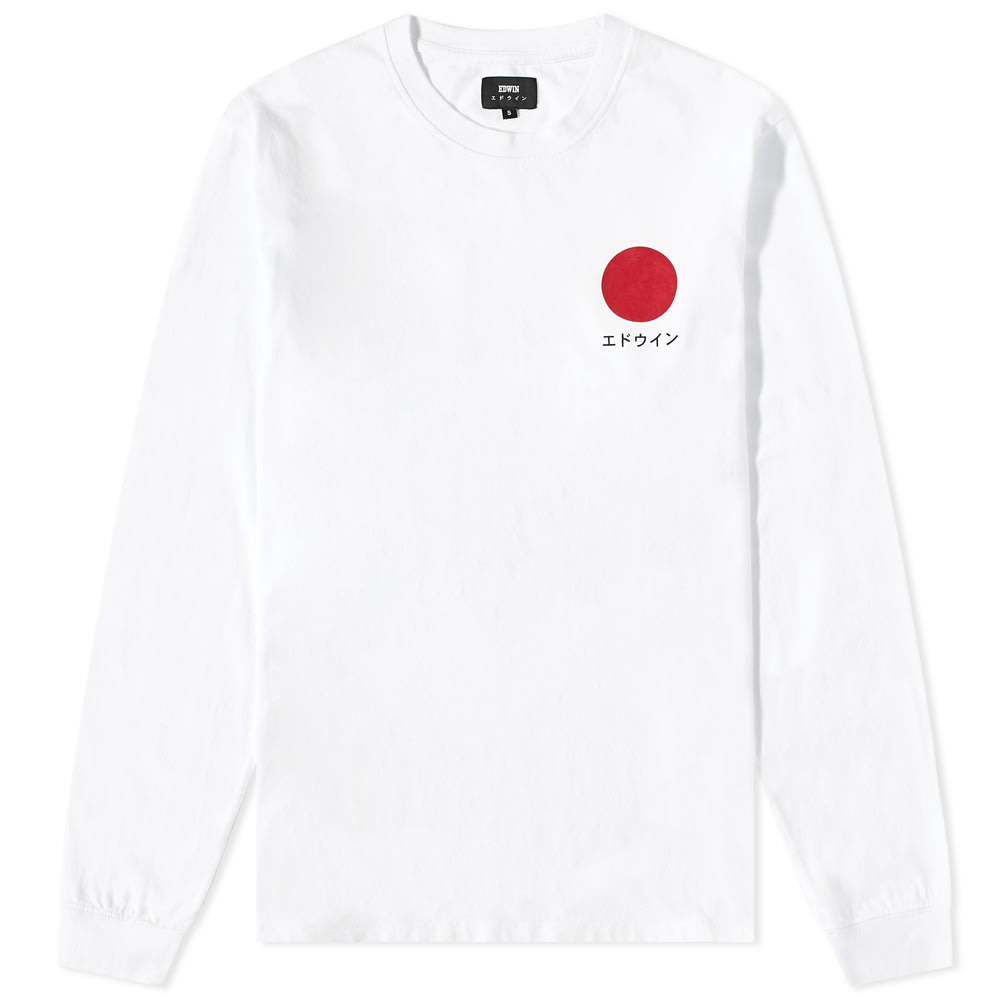T-shirt EDWIN Long Sleeve Japanese Sun Tee Vit | I026678-267, 0