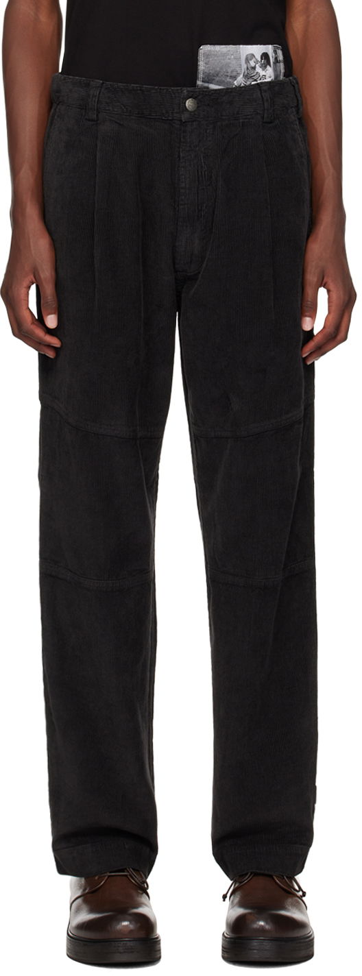 Byxor Maharishi Black Hemp Cord Carpenter Trousers Svart | 5290