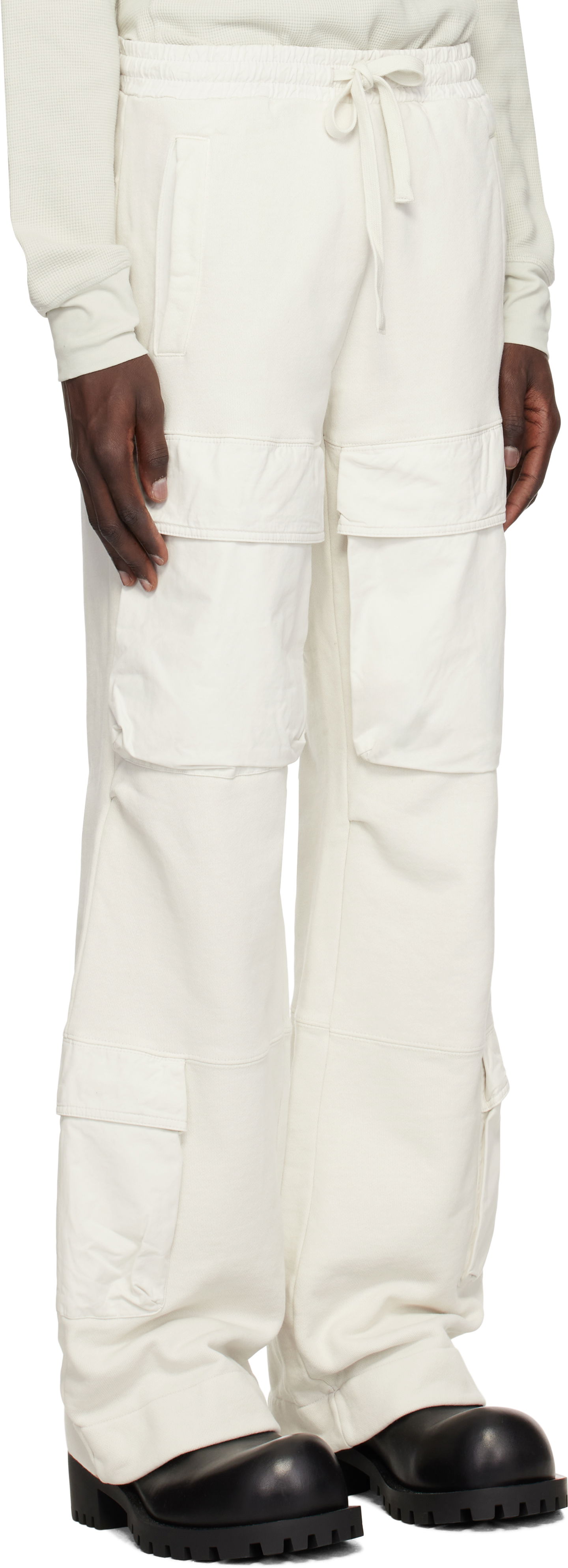 Cargo byxor Entire Studios Utility Cargo Pants Vit | ES2341RI, 1