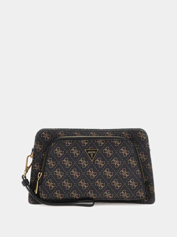 Handväska GUESS Milano 4G Logo Clutch Svart | HMEVZLP4187, 0