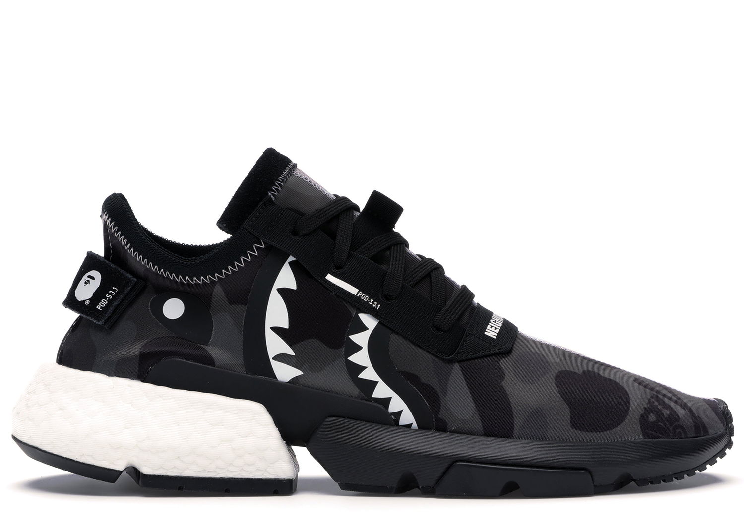 Kläder adidas Originals POD S3.1 Bape x Neighborhood Svart | EE9431, 0