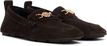 Sneakers och skor Versace Suede Driver Loafers Brun | 1017072_1A09892, 3