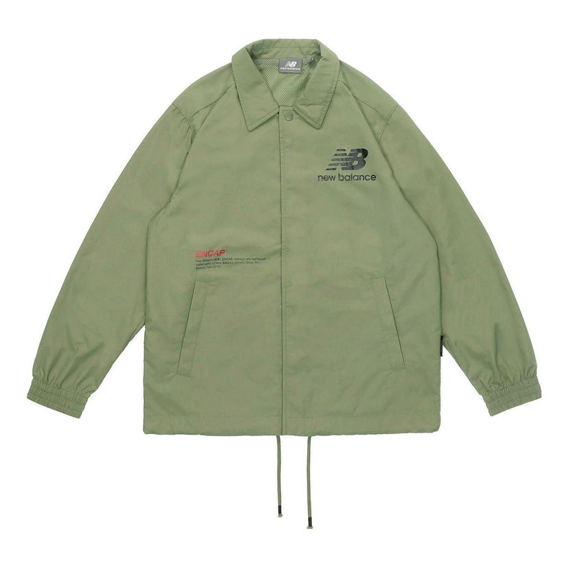 Vindjacka New Balance Casual Lifestyle Coach Jacket Grön | NAA24013-KH