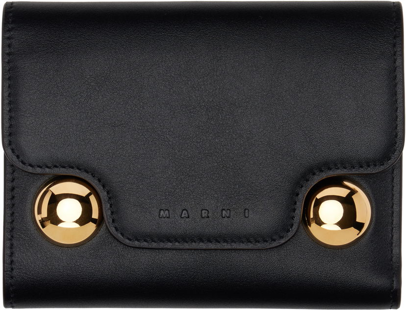 Plånbok Marni Marni Trunkaroo Trifold Wallet Svart | PFMO0109U0 P6948