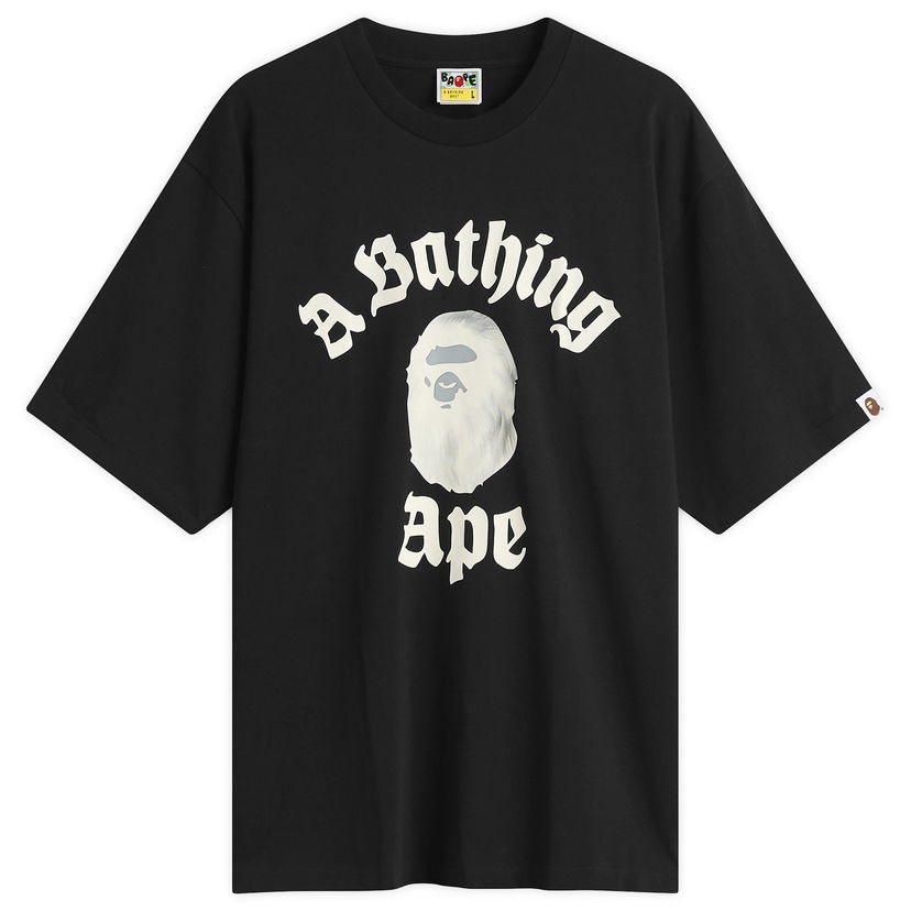 T-shirt BAPE A Bathing Ape Gothic College T-Shirt Svart | 001TEL801330M-BLK