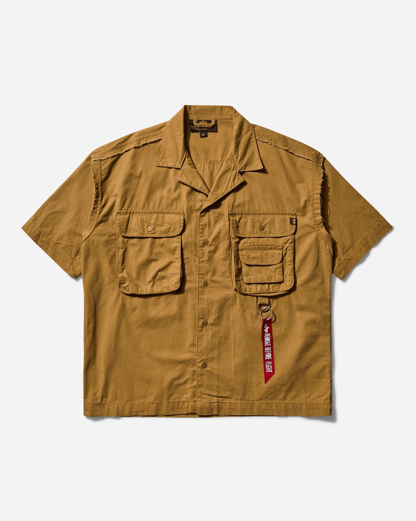 Skjorta Alpha Industries Aloha Safari Shirt Brun | X156138 13