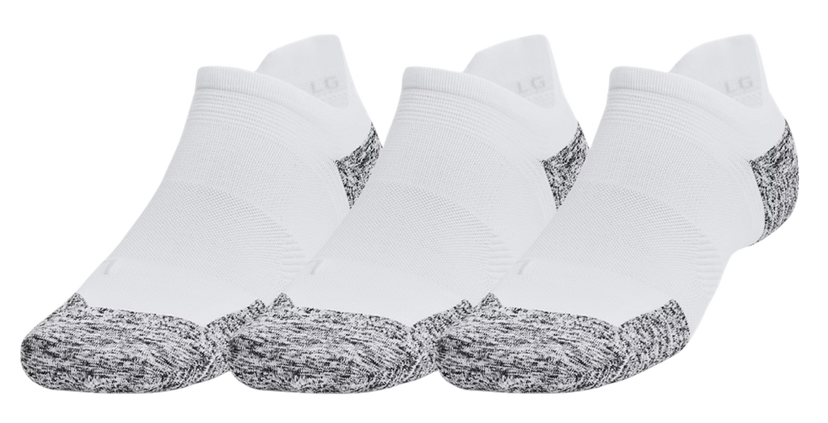 Strumpor Under Armour UA AD Run Cushion No-Show Socks (3 Pairs) Vit | 1387044-100