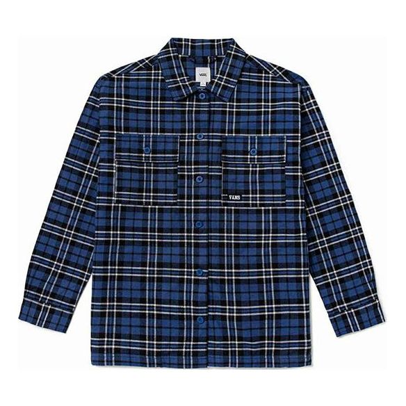 Skjorta Vans Contrasting Colors Plaid Shirt Blå | VN0A7TNT2T9, 0