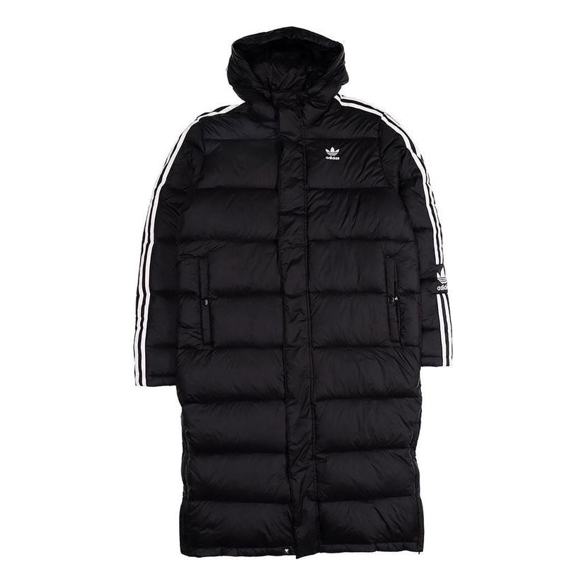 Pufferjacka adidas Originals Long Down Jacket Svart | FL0007