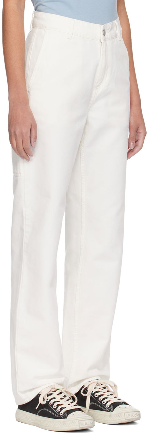 Byxor Carhartt WIP Work In Progress Pierce Trousers Vit | I032966 D602, 1