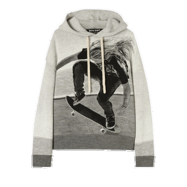 Sweatshirt Palm Angels Skater Hoodie Grå | PMHA055F22KNI0010810, 0