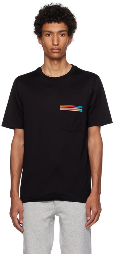 T-shirt Paul Smith Paul Smith Signature Stripe Pocket Tee Svart | M1R-306U-H00088-79, 0