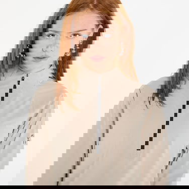 Vindjacka On Running Long Sleeve Quarter-Zip Jacket with Thumbholes Trail Breaker Beige | 1WE30150603, 4