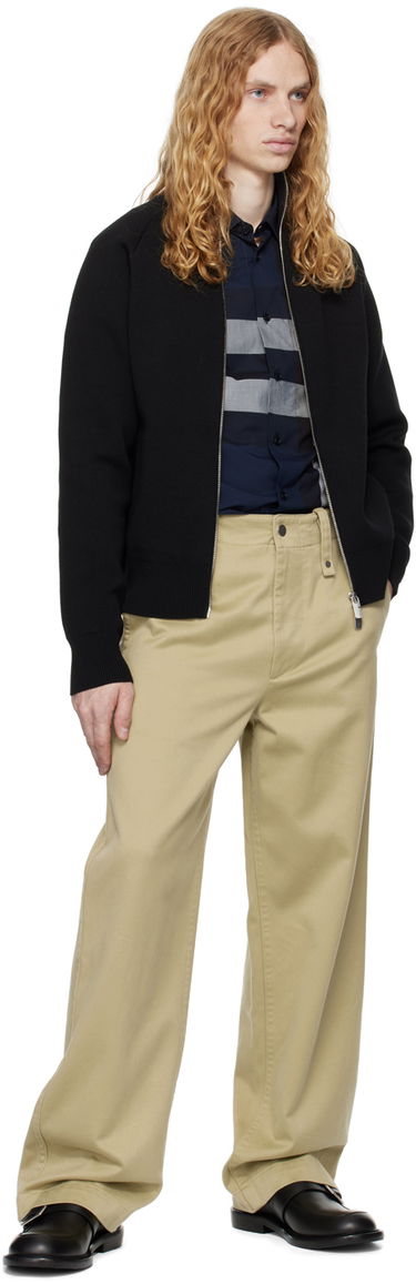 Sweater Burberry Burberry Wool Blend Track Jacket Svart | 8098865, 3