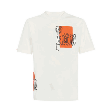 T-shirt HERON PRESTON Gothic Color Blocks Tee Vit | HMAA032F22JER0030122, 0