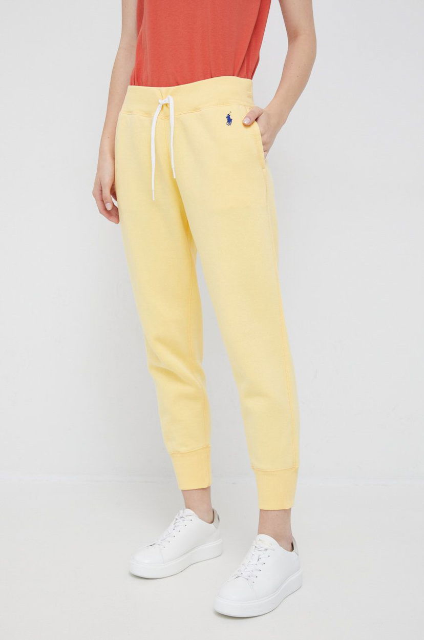 Träningsbyxor Polo by Ralph Lauren Polo Ralph Lauren Fleece Joggers Gul | 211794397025