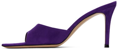 Sneakers och skor Gianvito Rossi Elle 85 Suede Heeled Mules Purpur | G15130.85RIC.CAM, 2