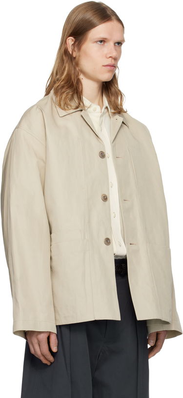 Jacka LEMAIRE Lemaire Boxy Workwear Jacket Svart | OW1148 LF1350, 4