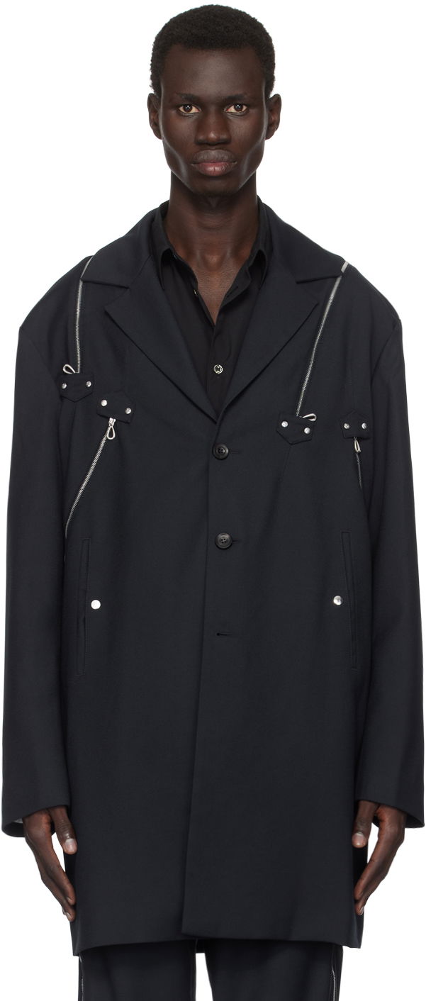 Jacka KIKO KOSTADINOV Kiko Kostadinov Knox Multi Zip Blazer Svart | KKAW24J03-44