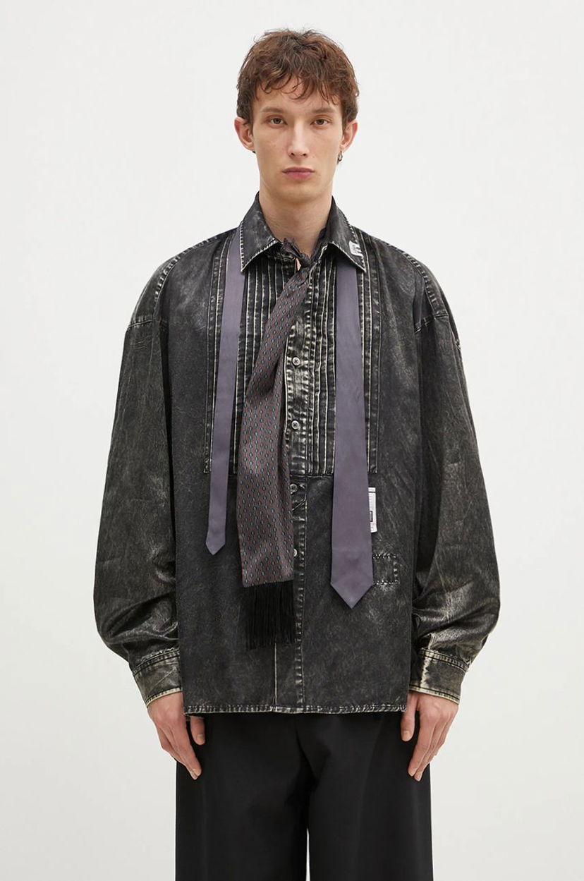 Skjorta Maison MIHARA YASUHIRO Maison MIHARA YASUHIRO Accessories Mixed Relaxed Longsleeve Shirt Grå | J13SH185