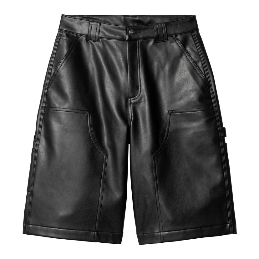 Shorts Carhartt WIP Leather Carpenter Shorts Svart | I034448_4
