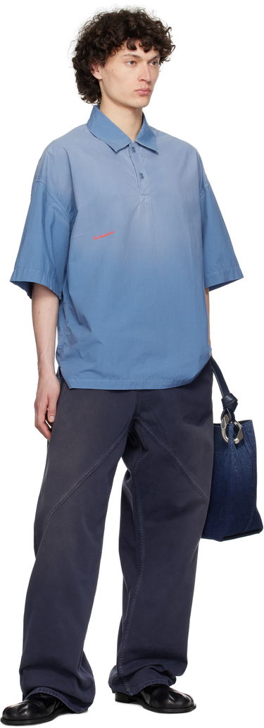 Polotröja JW Anderson JW Anderson Oversized Logo Polo Blå | SH0358-PG1764, 3