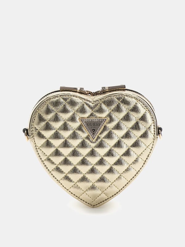 Handväska GUESS Twiller Laminated Mini Crossbody Grå | HWMG9310770