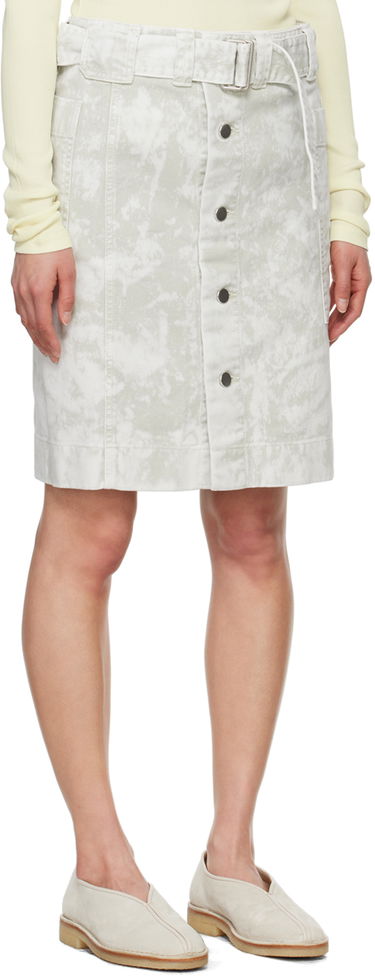 Kjol LEMAIRE Lemaire Apron Denim Miniskirt Vit | SK1024 LD1012, 1