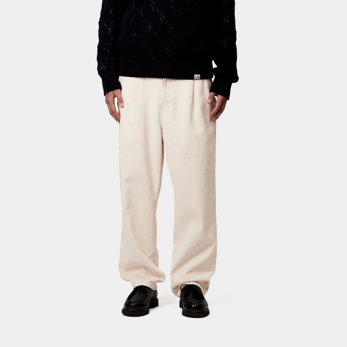 Byxor Carhartt WIP Carhartt WIP Albert Pleated Loose Fit Pants Beige | I034804_9, 0