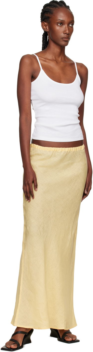 Kjol Baserange Baserange Dydine Maxi Skirt Gul | SSDY-FL-AU25, 3