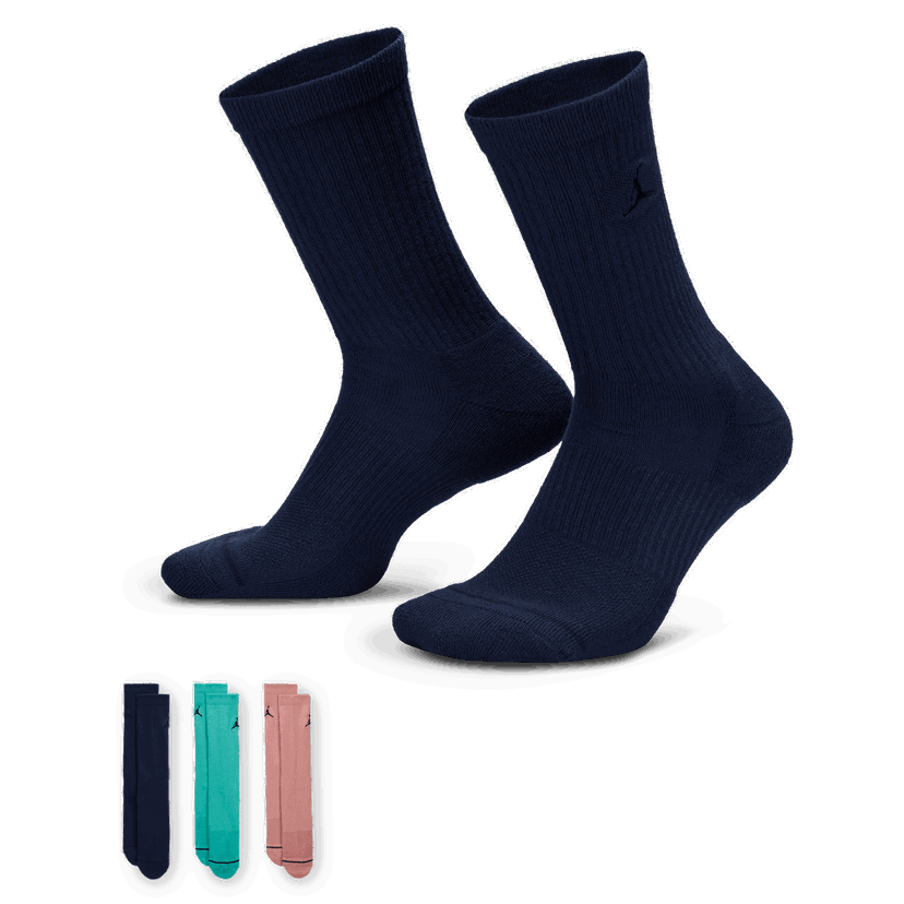 Strumpor Jordan Jordan Everyday Crew Socks (3 Pairs) Mörkblå | DX9632-926