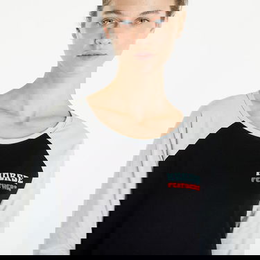 T-shirt Horsefeathers Top Oly Top Black/ Cement Svart | SW894E, 2