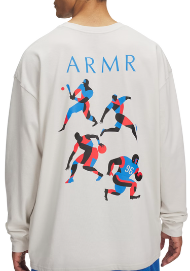 T-shirt Under Armour Under Armour UA HWT Modern Sport Long Sleeve T-Shirt Vit | 6004885-110, 1