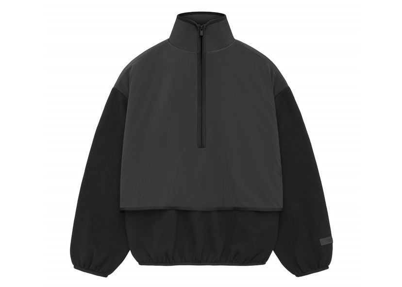Sweatshirt Fear of God Core Collection Nylon Fleece Mockneck Black/ Black Svart | 202SU244300F