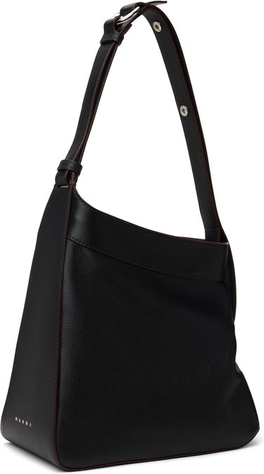 Axelväska Marni Marni Medium Muso Shoulder Bag Svart | SBMQ0108U0 P6947, 2