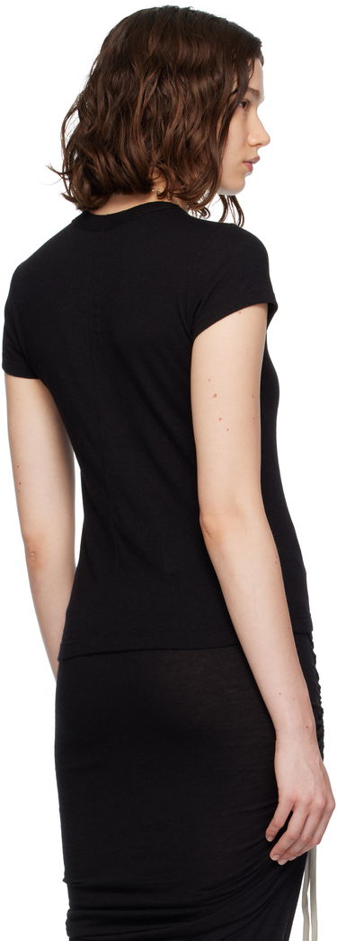 Crop top Rick Owens Rick Owens Concordians Rainino Cropped T-Shirt Svart | RP02E4235 JR, 2