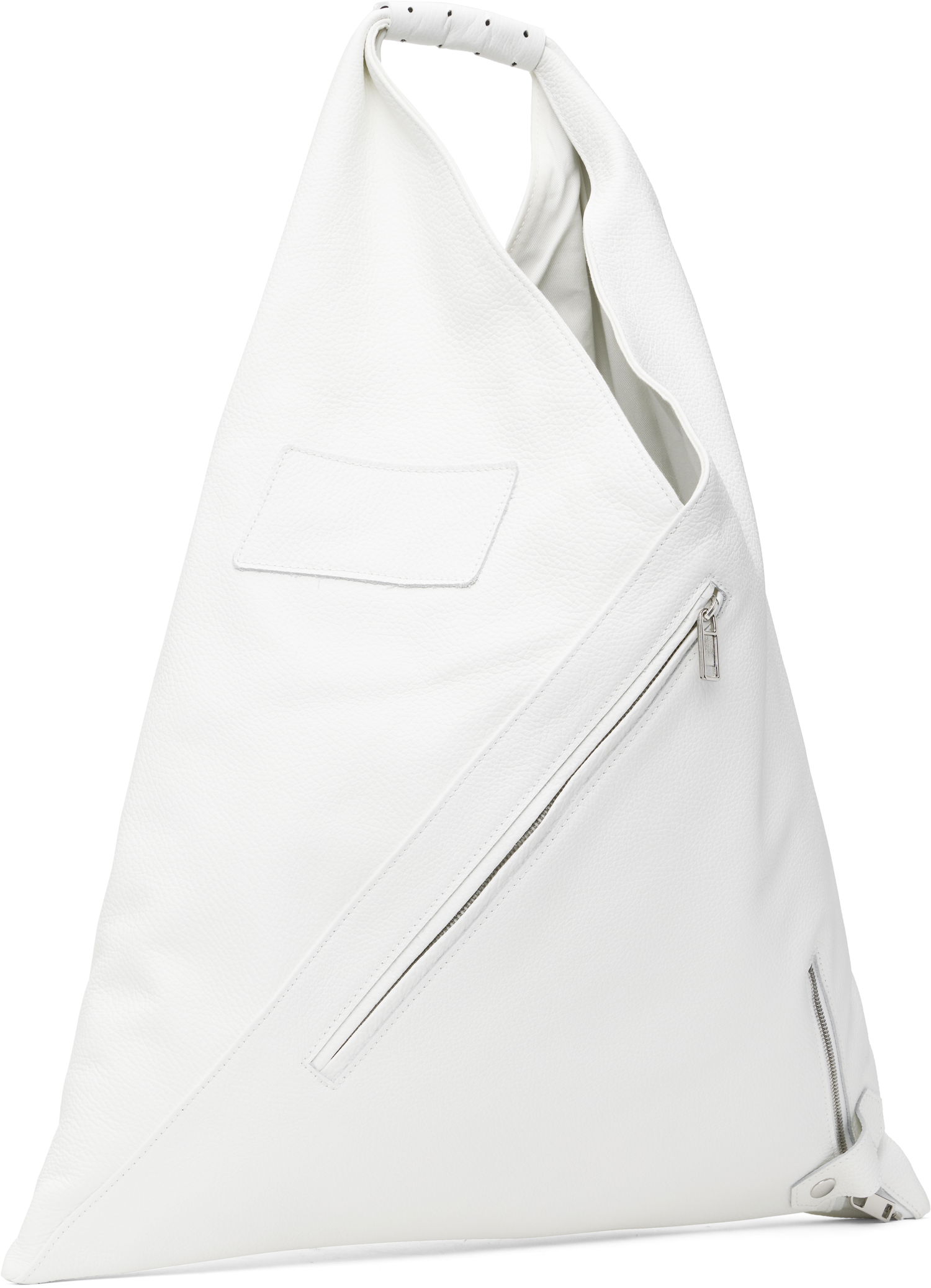 Handväska Maison Margiela MM6 Maison Margiela Classic Medium Triangle Tote Bag Vit | S54WD0039 P8429, 1
